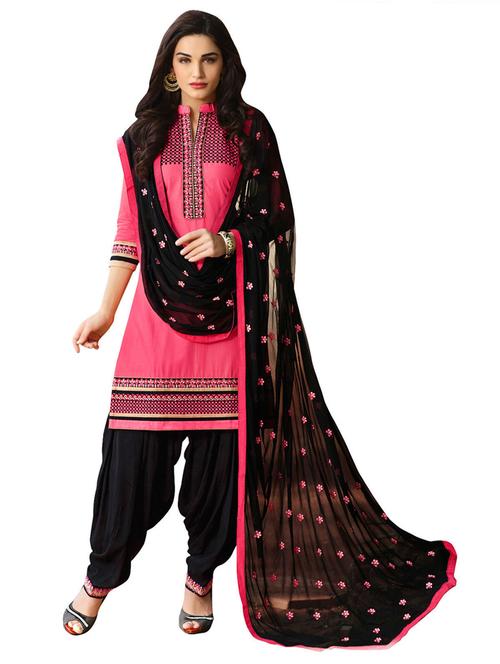 embroidered unstitched patiyala suit set - 19497218 - Very Small Image - 1