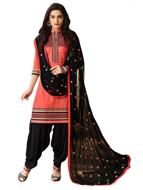 embroidered unstitched patiyala suit set - 19497219 - Very Small Image - 1
