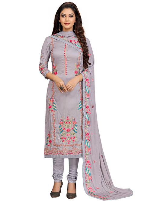 self design unstitched suit set - 19497314 - Very Small Image - 1