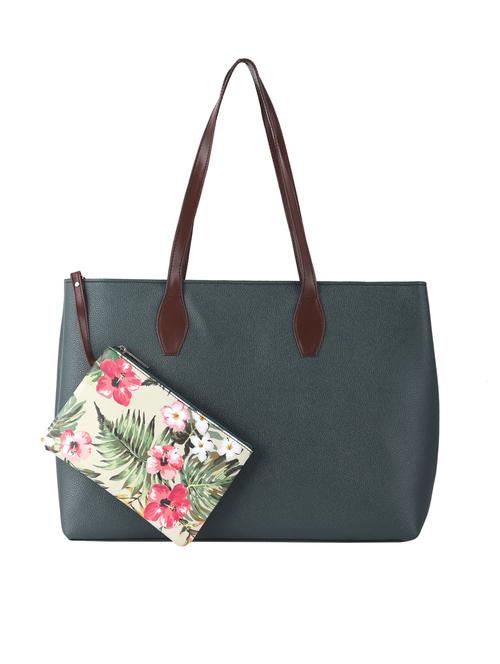 green leatherette (pu) handbag - 19497392 - Very Small Image - 1