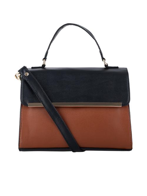 black leatherette (pu) sling bag - 19497409 - Very Small Image - 1