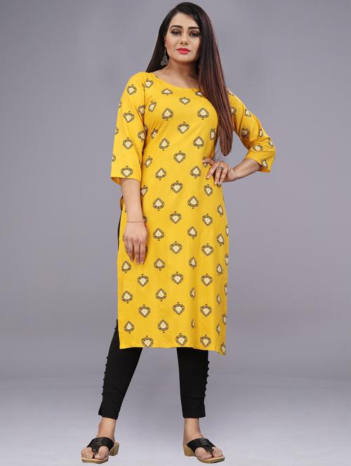 women's straight kurta - 19497540 - Very Small Image - 1
