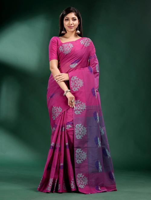 self design woven saree with blouse - 19497741 - Very Small Image - 1