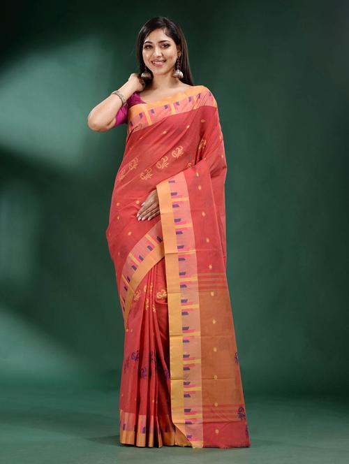 self design woven saree with blouse - 19497781 - Very Small Image - 1