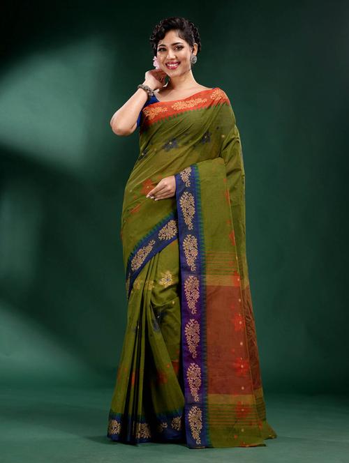 self design woven saree with blouse - 19497787 - Very Small Image - 1