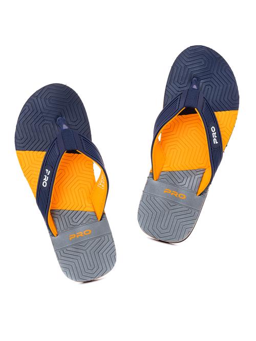navy pvc slip on flip flops - 19500622 - Very Small Image - 1