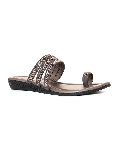 grey synthetic slip on sandals - 19500682 - Very Small Image - 1