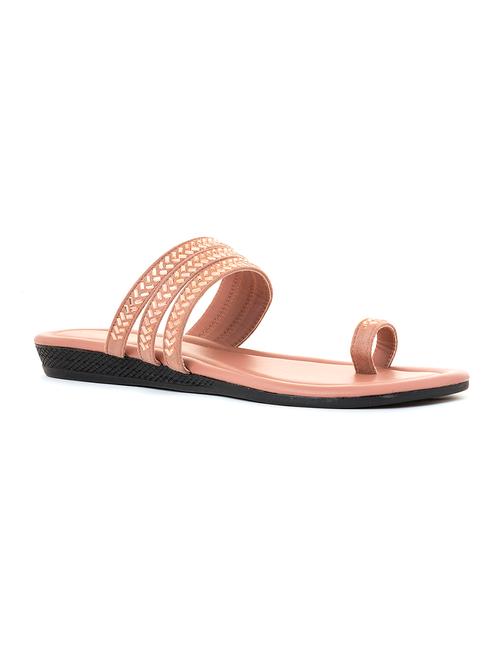 pink synthetic slip on sandals - 19500683 - Very Small Image - 1