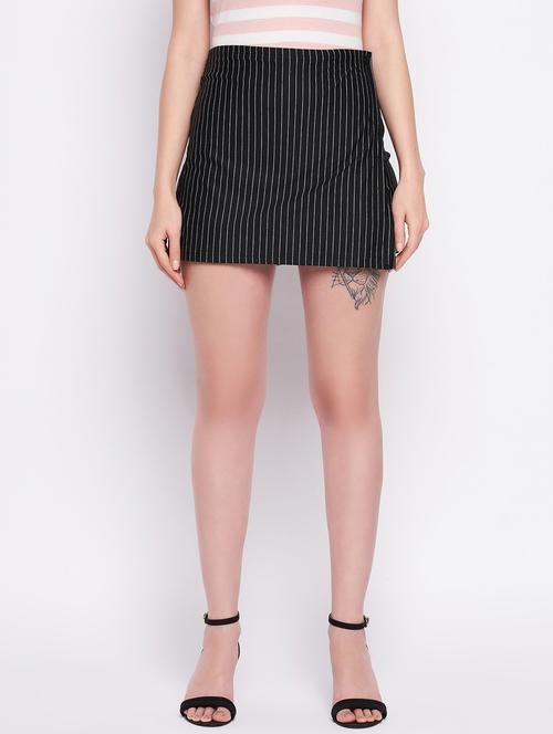 cotton a-line solid skirt - 19503748 - Very Small Image - 1