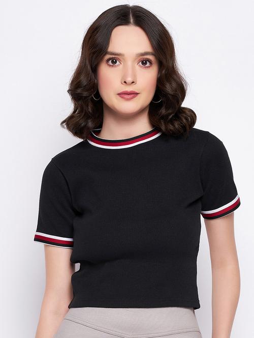 solids cotton crop top - 19503757 - Very Small Image - 1