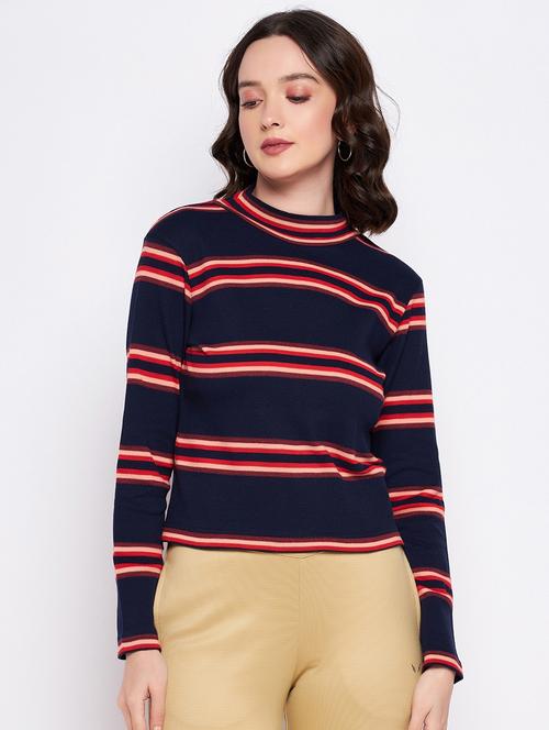 stripes cotton crop top - 19503760 - Very Small Image - 1