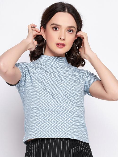printed cotton crop top - 19503769 - Very Small Image - 1