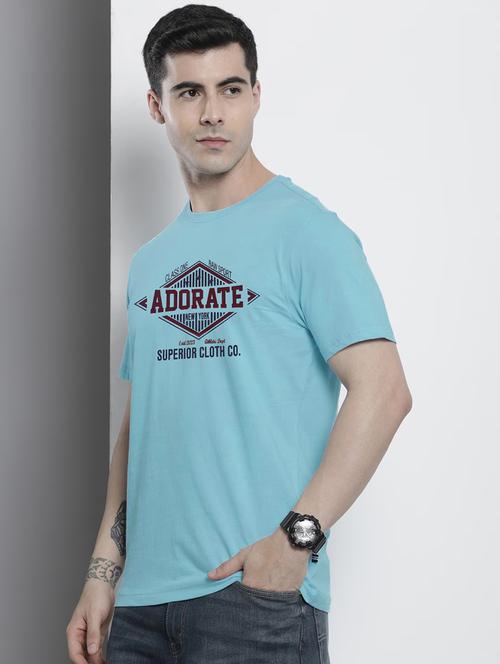round neck chest print regular t-shirt - 19503922 - Very Small Image - 1