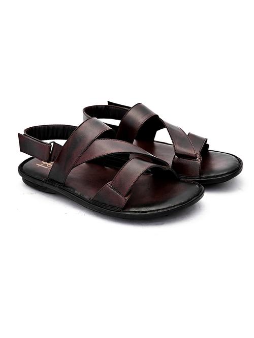 brown synthetic slip on sandals - 19503939 - Very Small Image - 1