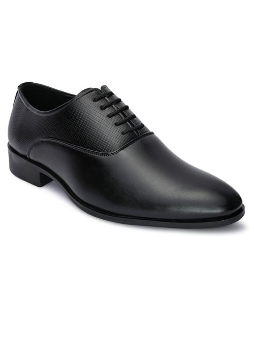 black polyester laceup derbies - 19504001 - Very Small Image - 1
