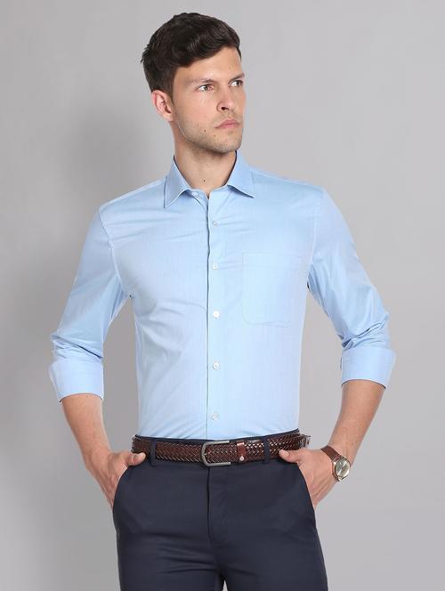 mens solids formal shirt - 19504108 - Very Small Image - 1