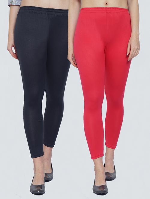 pack of 2 mid rise solid legging - 19504493 - Very Small Image - 1