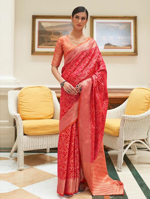 zari work woven saree - 19505186 - Very Small Image - 1