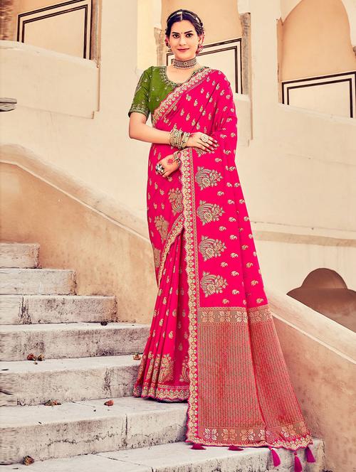 embroidered border printed saree - 19505329 - Very Small Image - 1