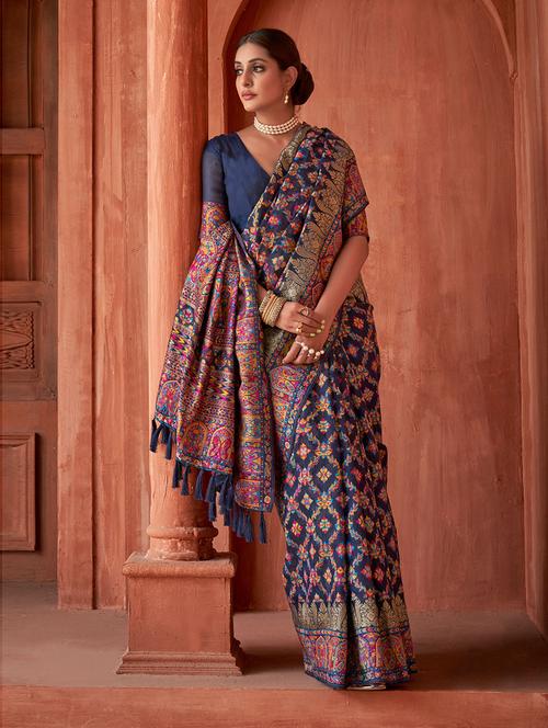 self design printed saree - 19505612 - Very Small Image - 1