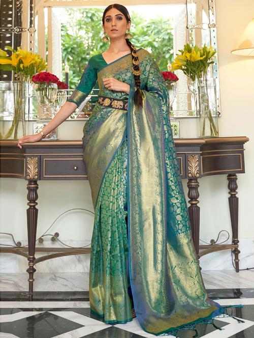 self design kanjivaram saree - 19505964 - Very Small Image - 1