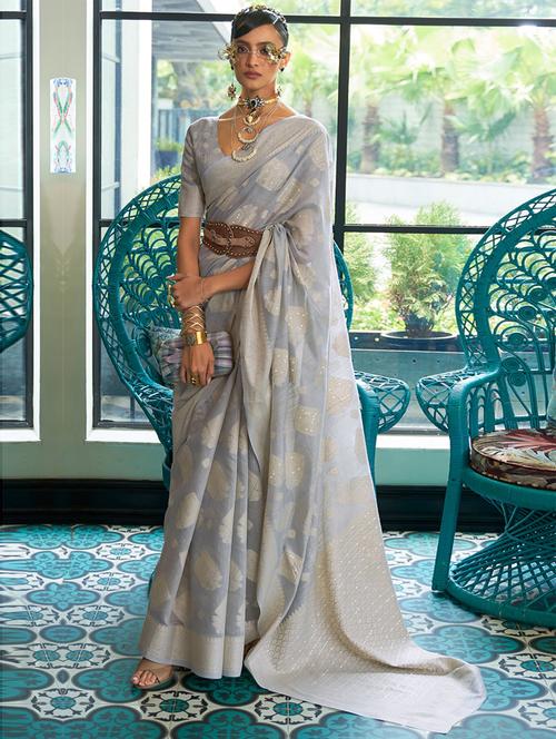 self design woven saree - 19506145 - Very Small Image - 1