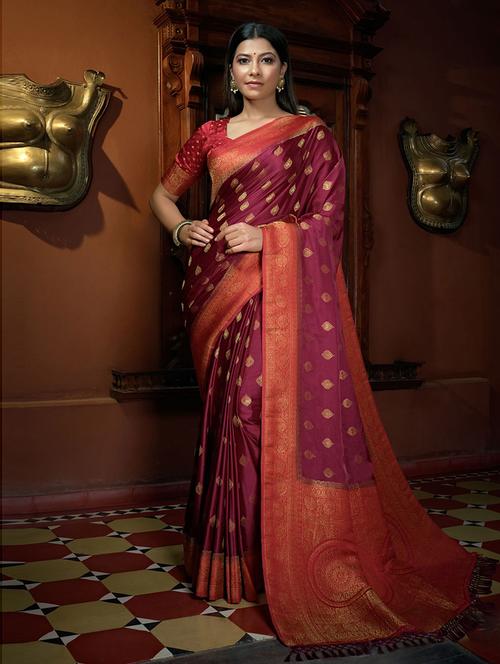 kanjivaram silk saree - 19507152 - Very Small Image - 1
