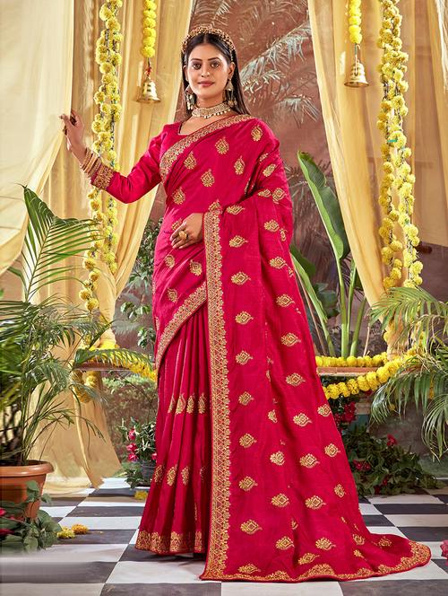 art silk woven saree - 19507258 - Very Small Image - 1