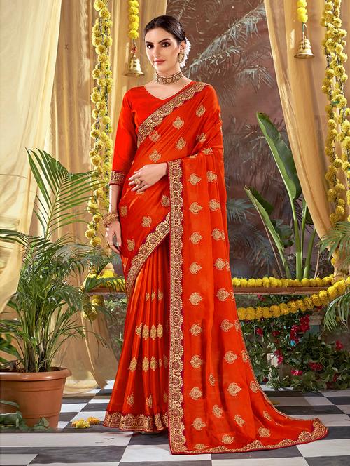 art silk woven saree with blouse - 19507260 - Very Small Image - 1