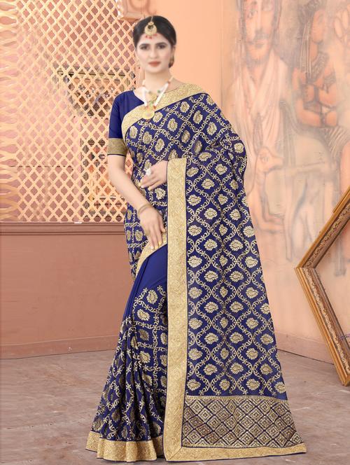 faux georgette woven saree - 19507330 - Very Small Image - 1