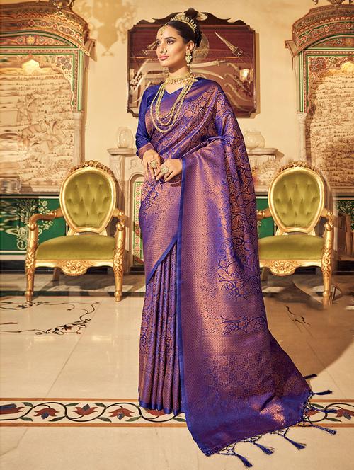 kanjivaram silk saree - 19507352 - Very Small Image - 1
