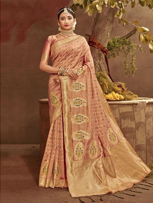 banarasi silk saree - 19507804 - Very Small Image - 1