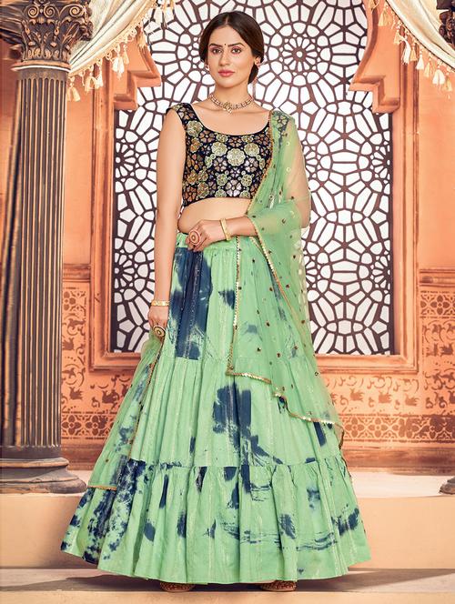 semi stitched lehenga choli with dupatta set - 19508134 - Very Small Image - 1