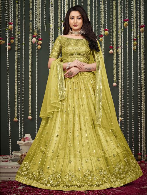 self design unstitched lehenga - 19508274 - Very Small Image - 1