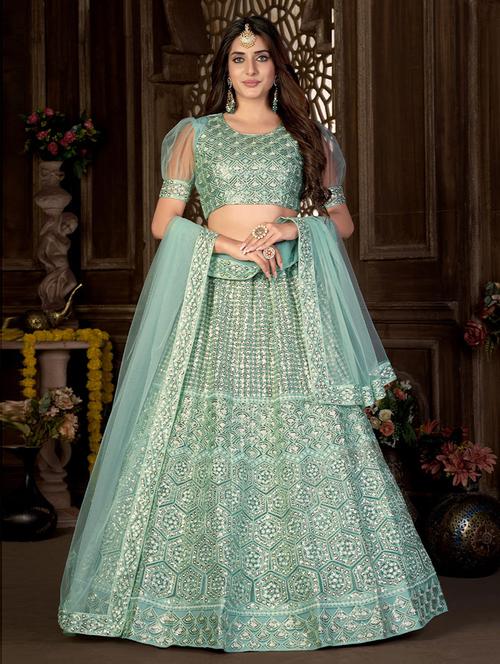 self design unstitched lehenga - 19508285 - Very Small Image - 1
