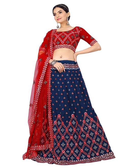 self design unstitched lehenga - 19508300 - Very Small Image - 1