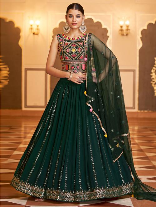 self design unstitched lehenga - 19508321 - Very Small Image - 1
