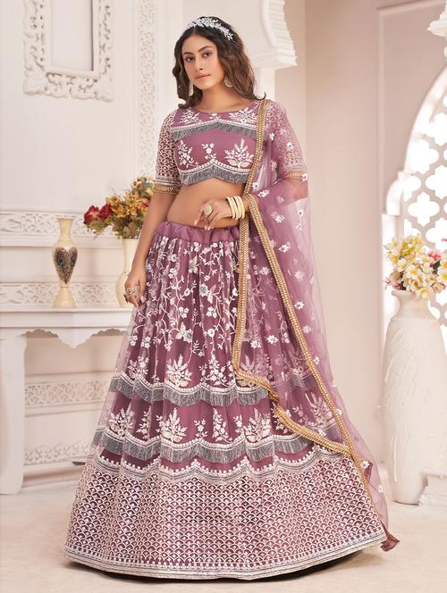 self design unstitched lehenga - 19508329 - Very Small Image - 1