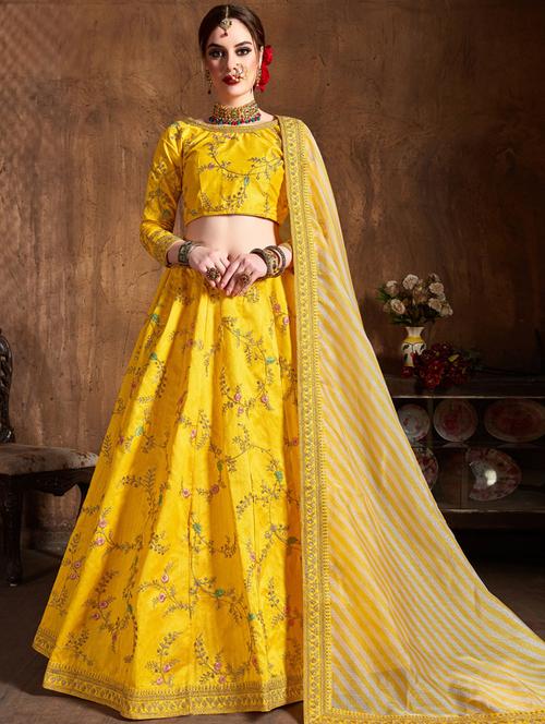 self design unstitched lehenga - 19508448 - Very Small Image - 1