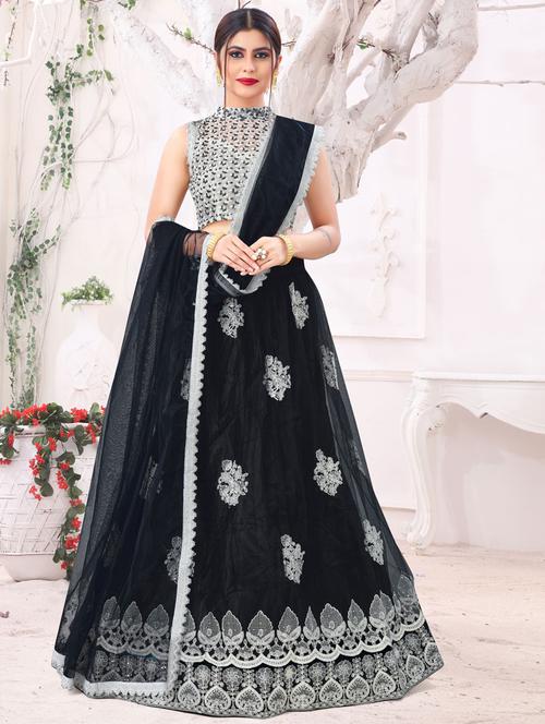 self design unstitched lehenga - 19508513 - Very Small Image - 1