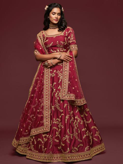 self design unstitched lehenga - 19508537 - Very Small Image - 1
