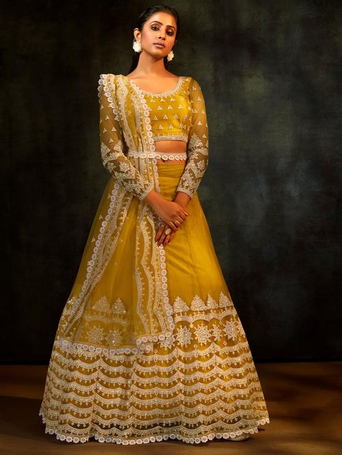 self design unstitched lehenga - 19508557 - Very Small Image - 1