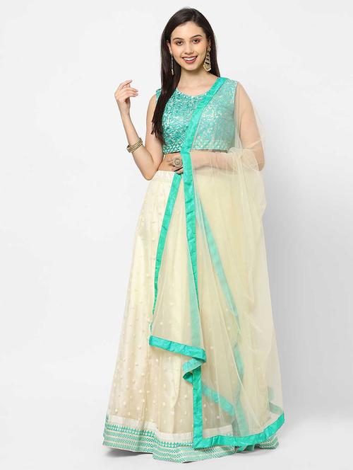 self design unstitched lehenga - 19508606 - Very Small Image - 1