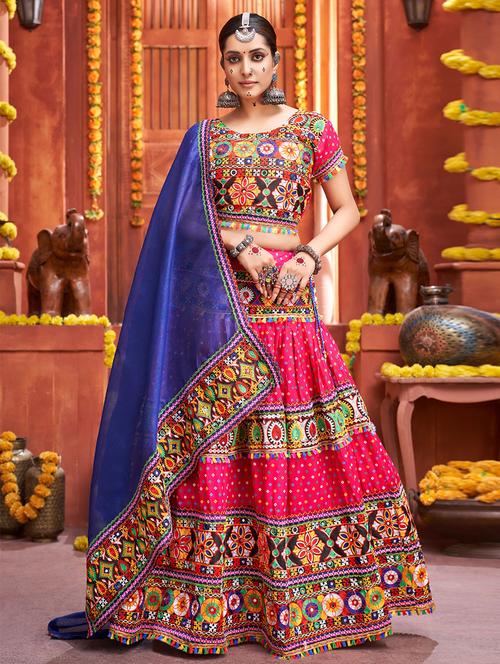 self design unstitched lehenga - 19508711 - Very Small Image - 1
