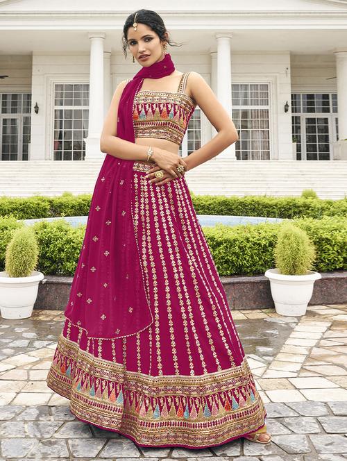 self design unstitched lehenga - 19508717 - Very Small Image - 1