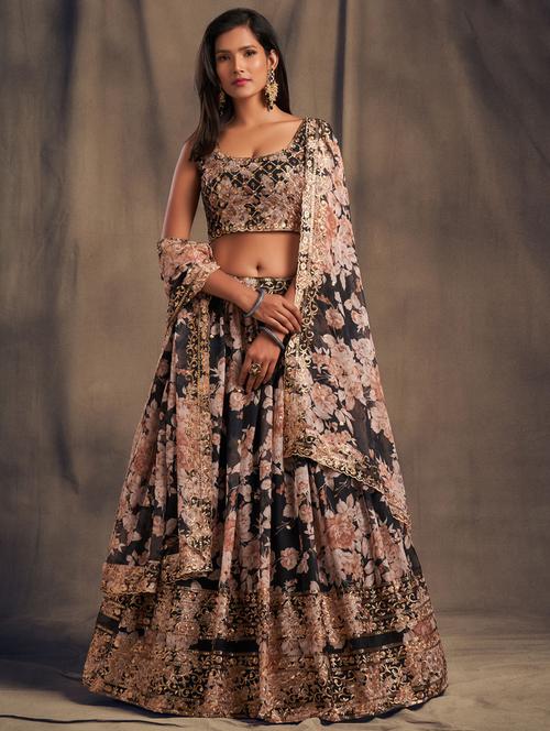 printed lehenga choli with dupatta set - 19508917 - Very Small Image - 1