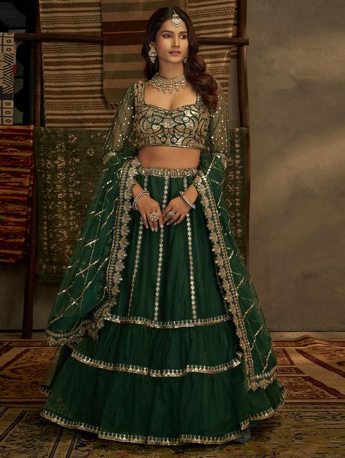 embroidered lehenga choli set with dupatta - 19509891 - Very Small Image - 1