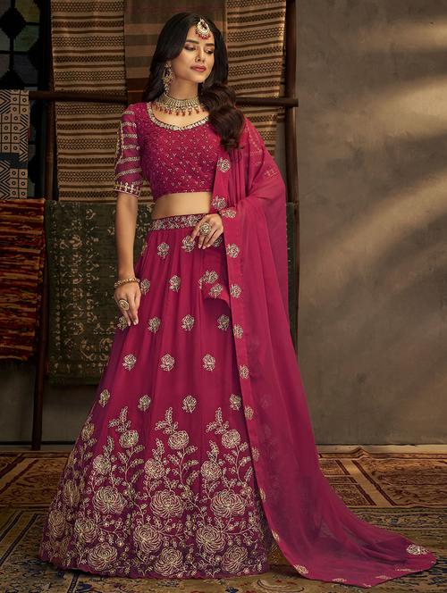 embroidered lehenga choli set with dupatta - 19509896 - Very Small Image - 1
