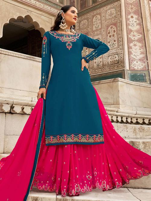 embroidered lehenga choli set with dupatta - 19509932 - Very Small Image - 1