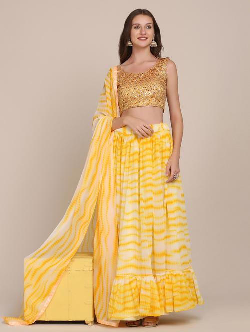 embroidered lehenga choli set with dupatta - 19509938 - Very Small Image - 1